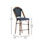 Flash Furniture BlackWhite PE Rattan Stacking Paris Stools, 2PK 2-SDA-AD642001-CS-NVYWH-NAT-GG - alternate 7
